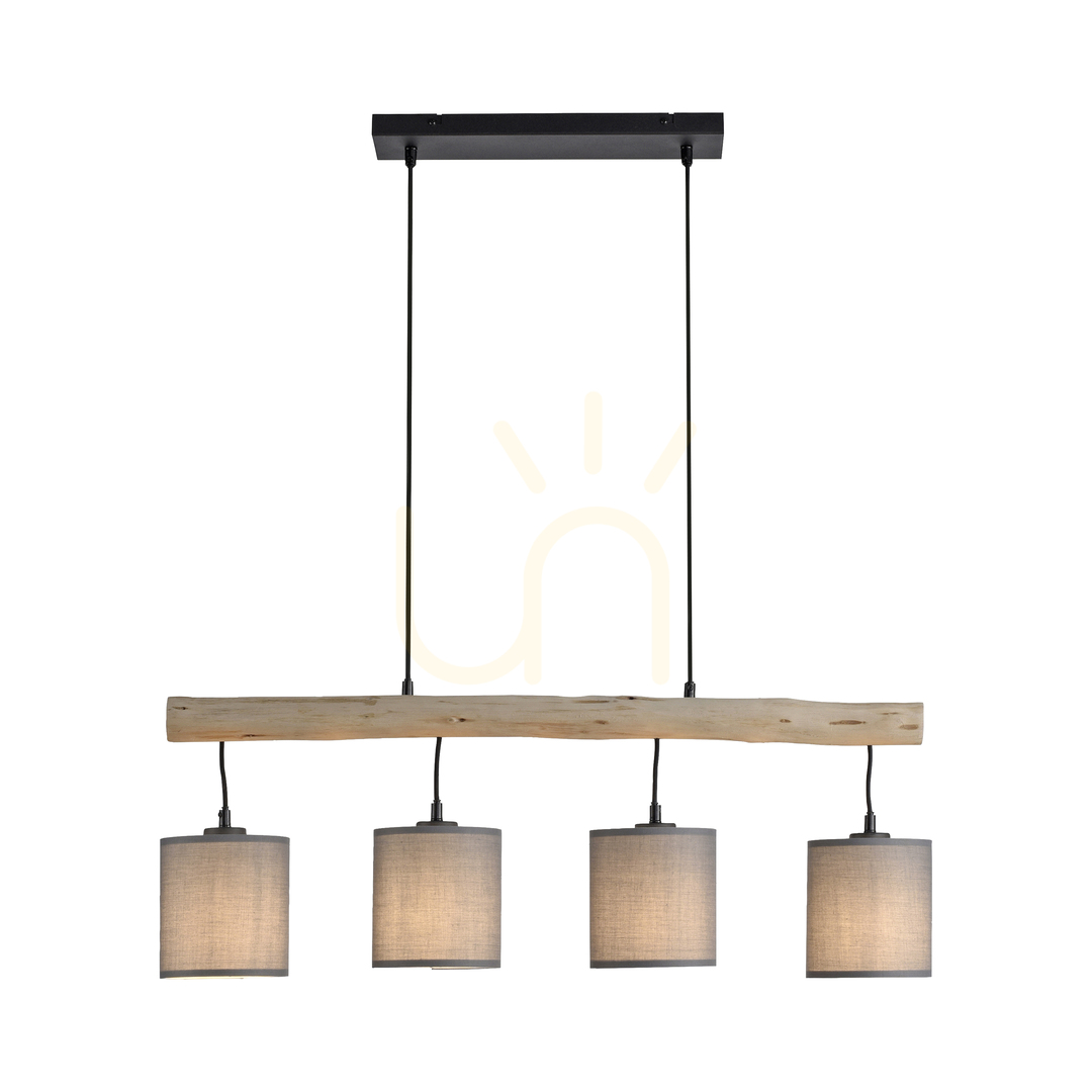 Wyświetl Lampa Wisząca GREEN TRIB 15783-29 Drewno 4xE27 Lampa Wisząca GREEN TRIB 15783-29 Drewno 4xE27