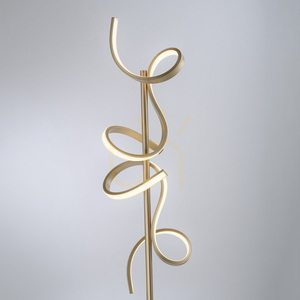 Lampa Podłogowa CURLS 19031-60 Mosiądz 2xLED small 8