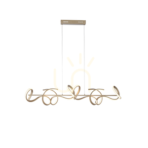 Lampa Wisząca CURLS 19033-60 Mosiądz 4xLED 12 Lampa Wisząca CURLS 19033-60 Mosiądz 4xLED small 12