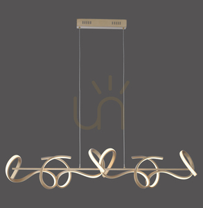 Lampa Wisząca CURLS 19033-60 Mosiądz 4xLED 0 Lampa Wisząca CURLS 19033-60 Mosiądz 4xLED small 0