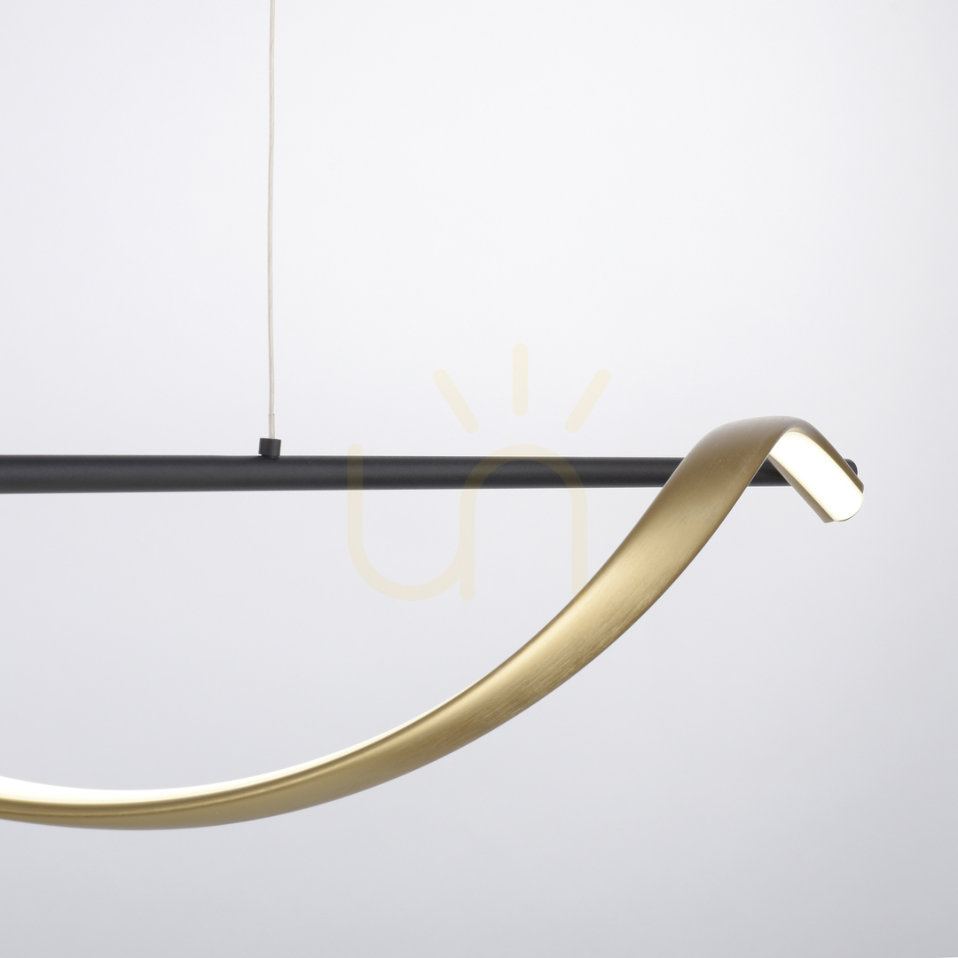 Sprawdź Lampa Wisząca Q-SWING 2385-13 Mosiądz 1xLED Lampa Wisząca Q-SWING 2385-13 Mosiądz 1xLED