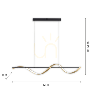 Lampa Wisząca Q-SWING 2385-13 Mosiądz 1xLED 8 Lampa Wisząca Q-SWING 2385-13 Mosiądz 1xLED small 8