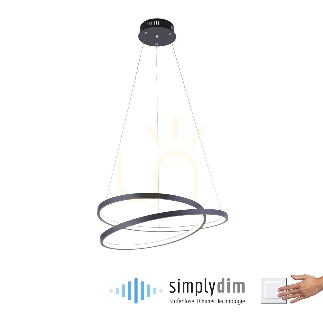 Zobacz Lampa Wisząca ROMAN 2472-18 Czarny 1xLED Lampa Wisząca ROMAN 2472-18 Czarny 1xLED