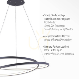 Lampa Wisząca ROMAN 2472-18 Czarny 1xLED 3 Lampa Wisząca ROMAN 2472-18 Czarny 1xLED small 3