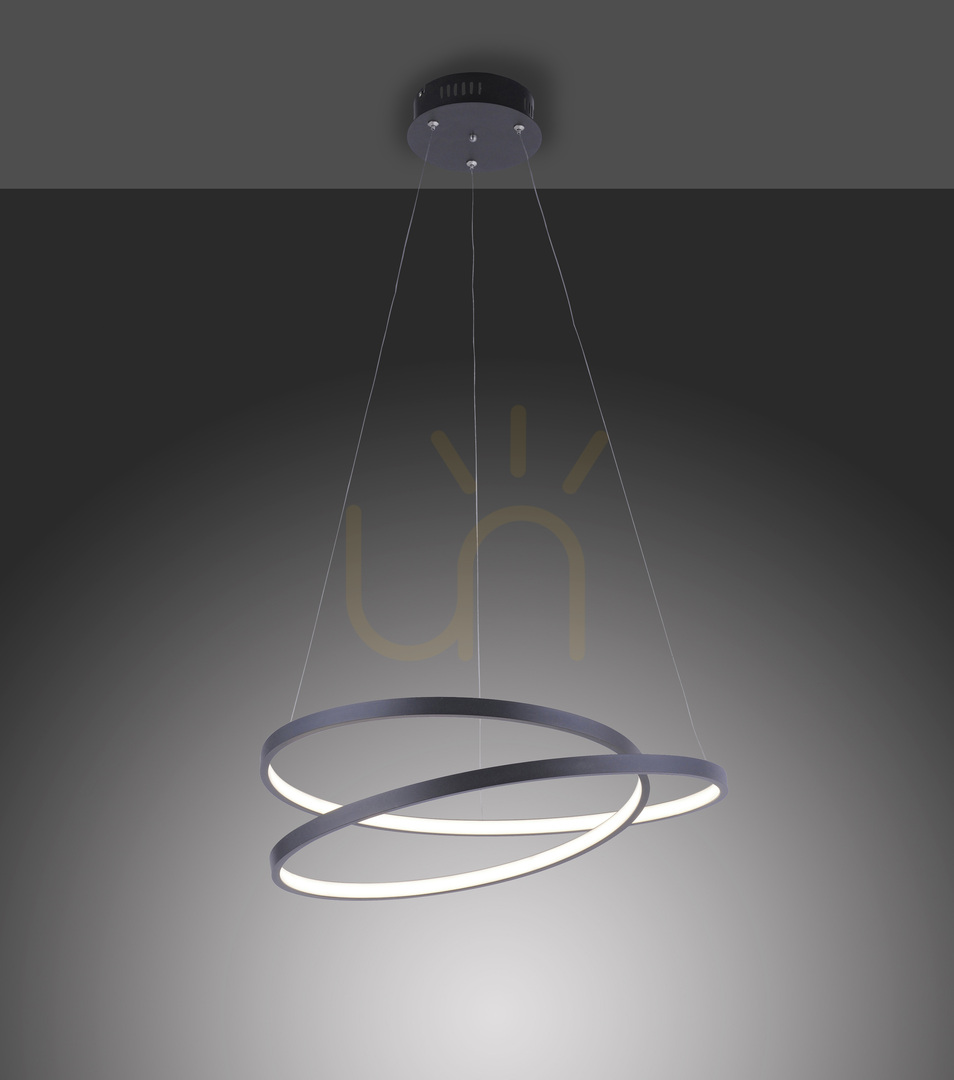 Pokaż Lampa Wisząca ROMAN 2472-18 Czarny 1xLED Lampa Wisząca ROMAN 2472-18 Czarny 1xLED