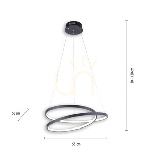 Lampa Wisząca ROMAN 2472-18 Czarny 1xLED 7 Lampa Wisząca ROMAN 2472-18 Czarny 1xLED small 7
