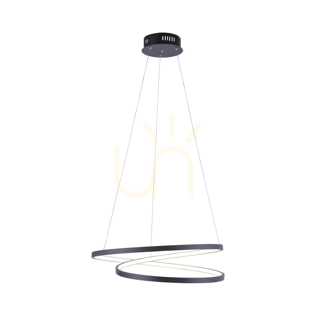 Wyświetl Lampa Wisząca ROMAN 2472-18 Czarny 1xLED Lampa Wisząca ROMAN 2472-18 Czarny 1xLED