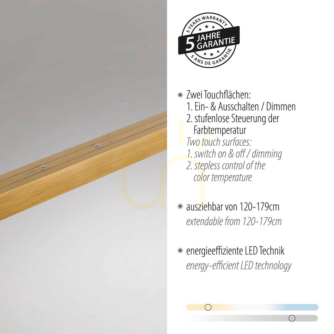 Pokaż Lampa Wisząca ADRIANA 2568-60 Brązowy 3xLED Lampa Wisząca ADRIANA 2568-60 Brązowy 3xLED
