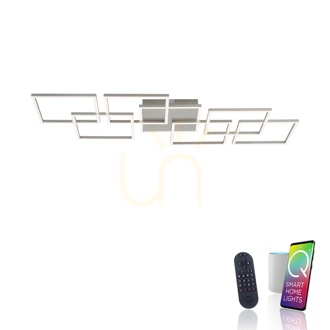 Zobacz Plafon Q-INIGO 6014-55 Srebrny 7xLED Plafon Q-INIGO 6014-55 Srebrny 7xLED