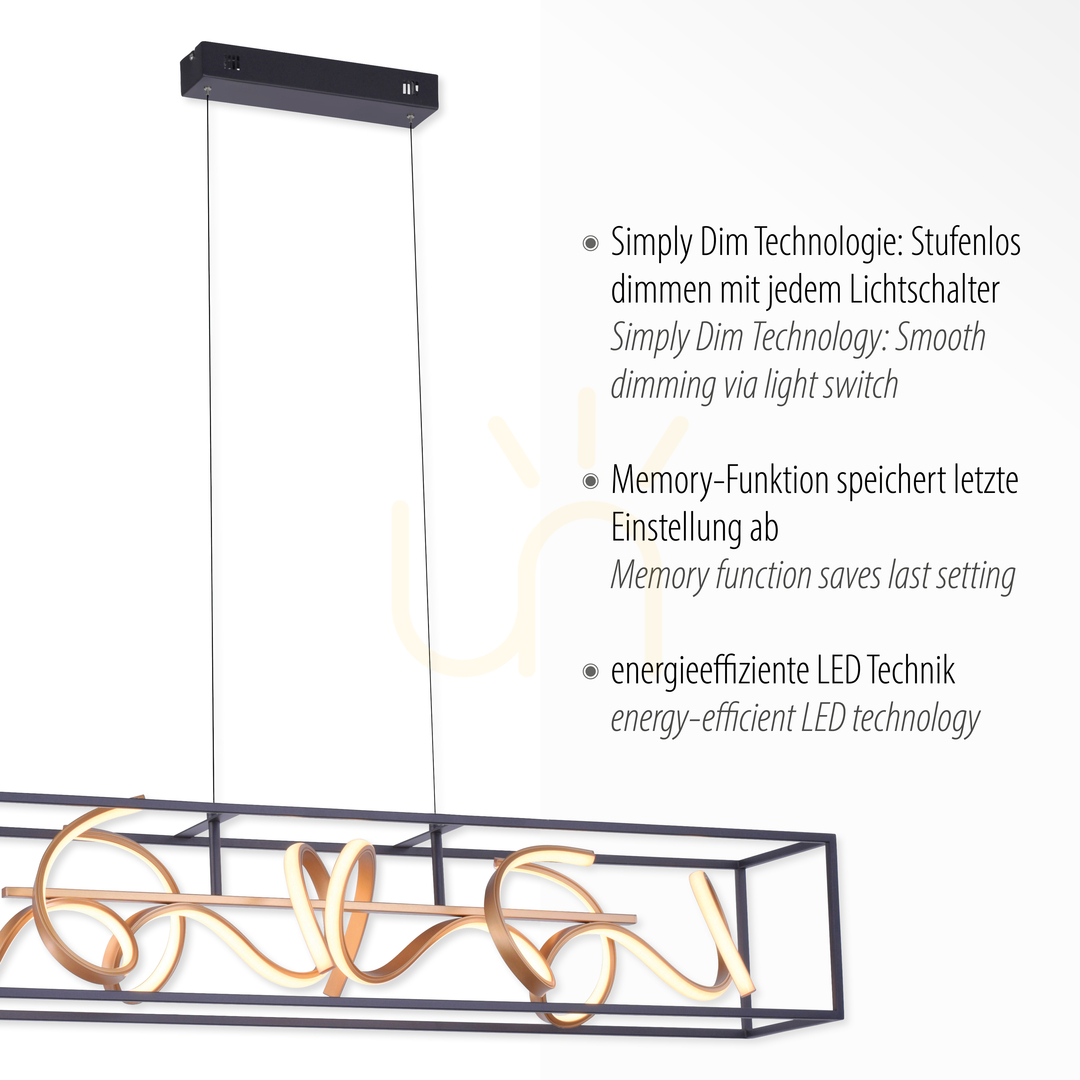 Wyświetl Lampa Wisząca SELINA 2416-18 Czarny 4xLED Lampa Wisząca SELINA 2416-18 Czarny 4xLED