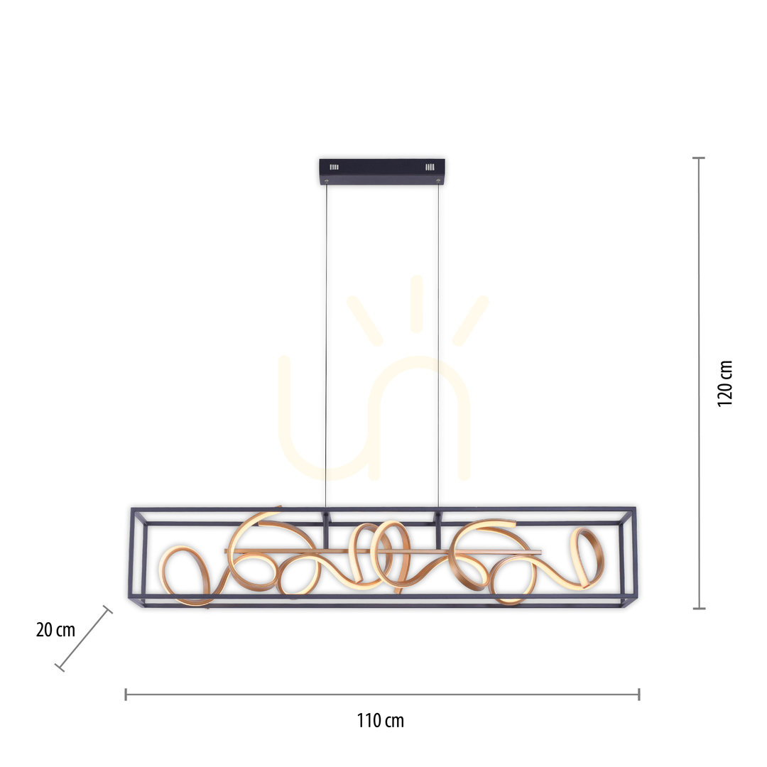 Obejrzyj Lampa Wisząca SELINA 2416-18 Czarny 4xLED Lampa Wisząca SELINA 2416-18 Czarny 4xLED