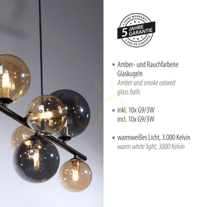 Lampa Wisząca POPSICLE 2583-18 Przydymiony 10xG9 small 4