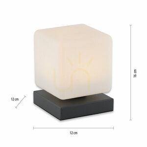 Lampa Stołowa DADOA 4036-13 Antracyt 1xLED small 7