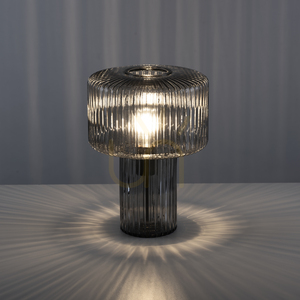 Lampa stołowa Zuma Line FUNGUS 4092-25 ze szkła przydymionego 1×E27 small 4