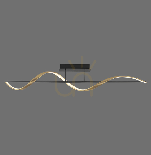 Sprawdź Plafon Q-SWING 6385-13 Mosiądz 1xLED