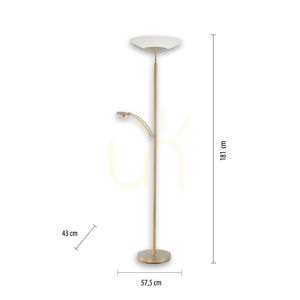 Lampa Podłogowa ALFRED 655-60 Brązowy 2xLED 7 Lampa Podłogowa ALFRED 655-60 Brązowy 2xLED small 7