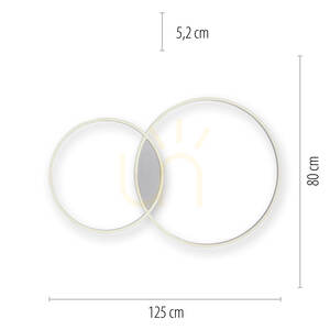 Plafon Q-KATE 6590-95 Srebrny 2xLED small 7