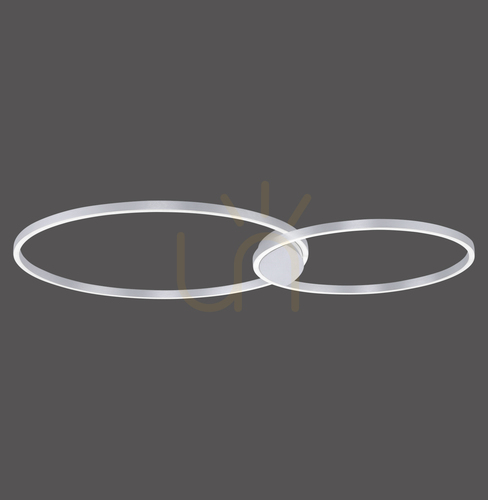 Sprawdź Plafon Q-KATE 6590-95 Srebrny 2xLED