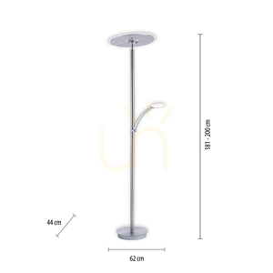 Lampa Podłogowa ARTUR 673-55 Srebrny 3xLED 7 Lampa Podłogowa ARTUR 673-55 Srebrny 3xLED small 7