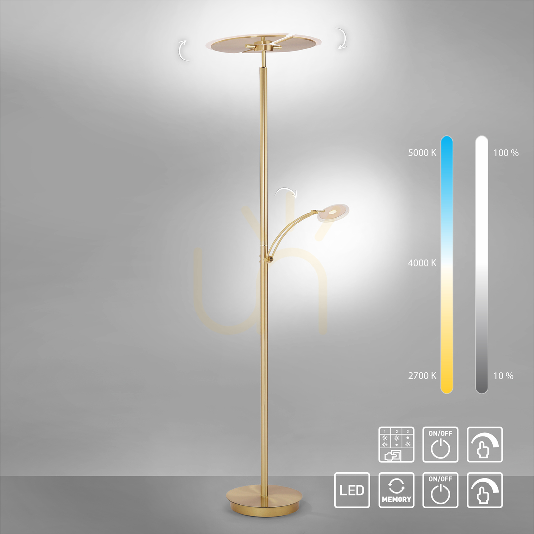 Zobacz Lampa Podłogowa ARTUR 673-60 Brązowy 3xLED Lampa Podłogowa ARTUR 673-60 Brązowy 3xLED