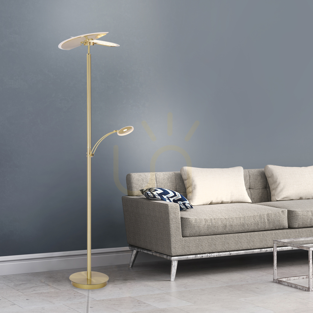 Obejrzyj Lampa Podłogowa ARTUR 673-60 Brązowy 3xLED Lampa Podłogowa ARTUR 673-60 Brązowy 3xLED
