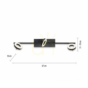 Lampa sufitowa SILEDA 6785-13 antracytowa 3xLED Paul Neuhaus small 7