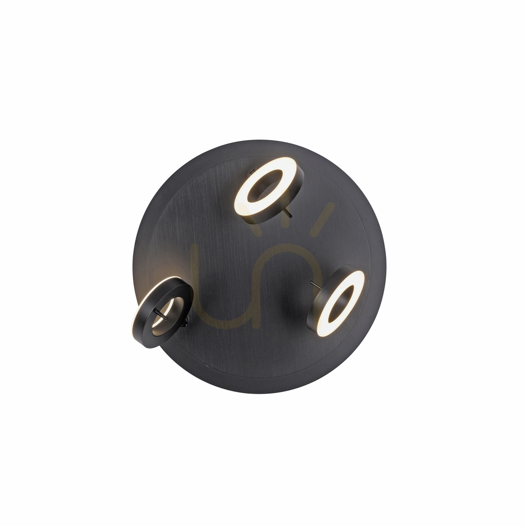 Pokaż Plafon SILEDA 6788-13 Antracyt 3xLED Plafon SILEDA 6788-13 Antracyt 3xLED