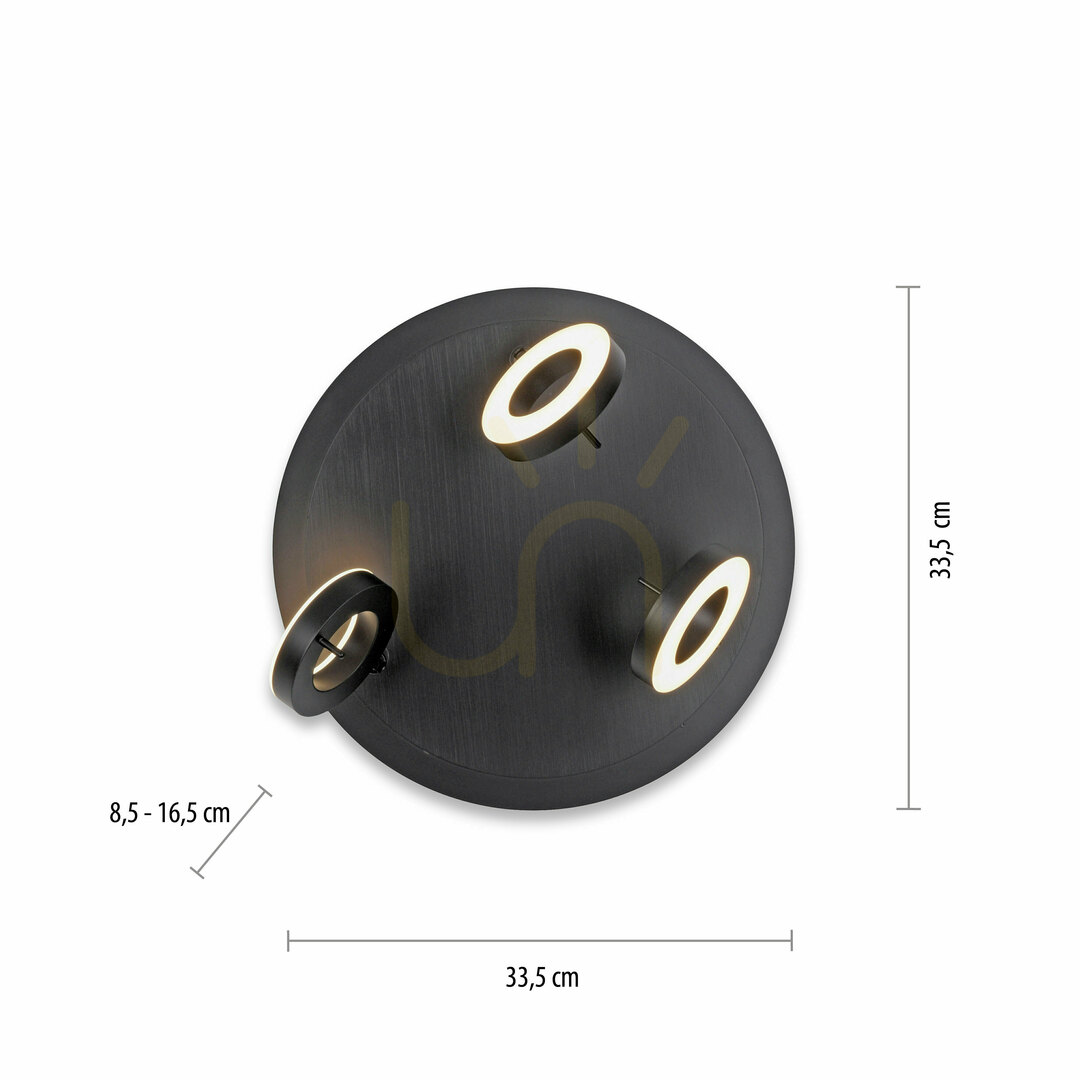 Obejrzyj Plafon SILEDA 6788-13 Antracyt 3xLED Plafon SILEDA 6788-13 Antracyt 3xLED