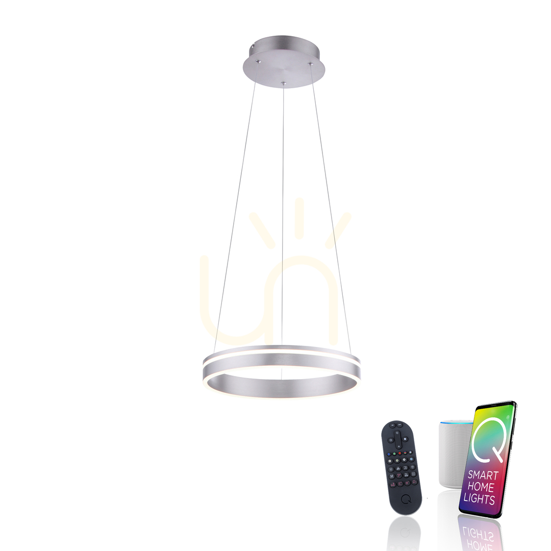 Zobacz Lampa Wisząca Q-VITO 8410-55 Srebrny 1xLED Lampa Wisząca Q-VITO 8410-55 Srebrny 1xLED