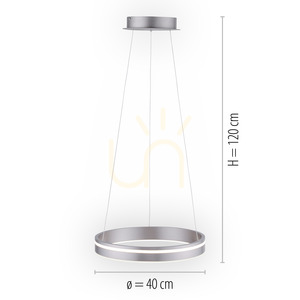 Lampa Wisząca Q-VITO 8410-55 Srebrny 1xLED 8 Lampa Wisząca Q-VITO 8410-55 Srebrny 1xLED small 8