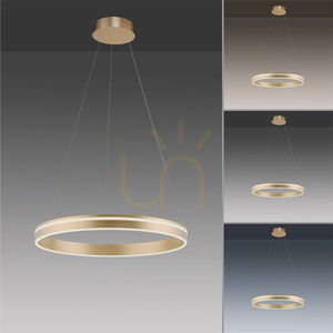 Lampa wisząca LED Paul Neuhaus Q-VITO 8411-60, matowy mosiądz, Ø 59 cm 4 Lampa wisząca LED Paul Neuhaus Q-VITO 8411-60, matowy mosiądz, Ø 59 cm small 4