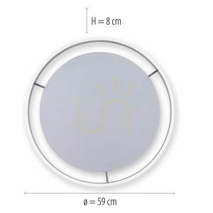Plafon Q-VITO 8416-13 Antracyt 1xLED small 8