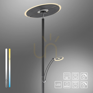 Lampa Podłogowa ARTUR 673-13 Antracyt 1xLED small 12
