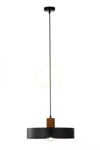 Lampa wisząca Sigma RIF WOOD 1 L czarna/jasny brązowa 41860 small 2