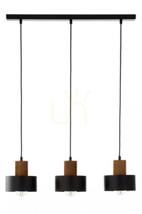 Lampa wisząca Sigma RIF WOOD 3 czarna drewniana 67 cm 41862 small 0