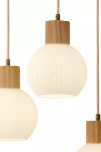 Lampa wisząca Sigma ALBA 3 beżowa drewno naturalne 41844 small 2