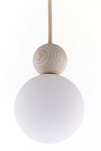 Lampa wisząca Sigma Rona 1 bielone drewno beżowa 41673 small 1
