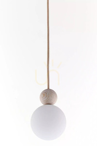 Lampa wisząca Sigma Rona 1 bielone drewno beżowa 41673 small 2