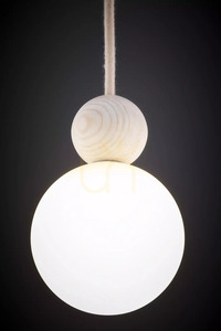 Lampa wisząca Sigma Rona 1 bielone drewno beżowa 41673 small 3