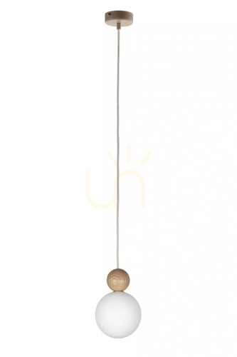 Sprawdź Lampa wisząca Sigma RONA 1 drewno jasny brąz 15 cm 41674