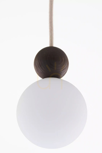 Sprawdź Lampa wisząca Sigma Rona 1 drewniana brązowa 15 cm 41675