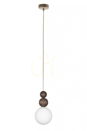 Sprawdź Lampa wisząca Sigma Rona 2 drewniana brązowa 15 cm 41681