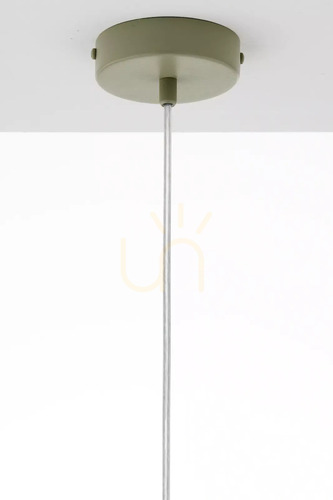 Sprawdź Lampa wisząca Sigma VITRUM szałwia stożek stal lakierowana 26 cm 41545