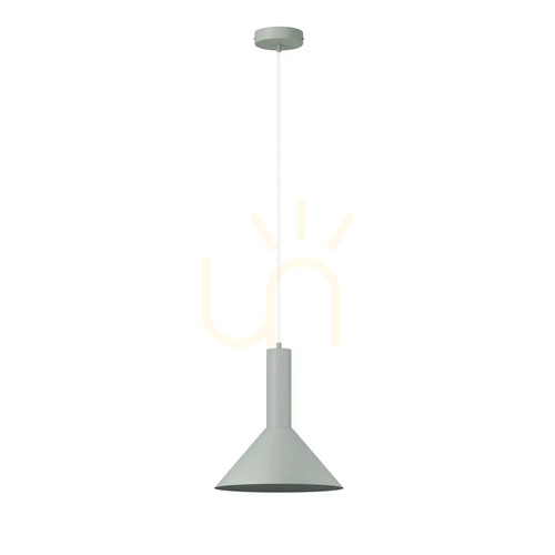 Sprawdź Lampa wisząca Sigma VITRUM szałwia stożek stal lakierowana 26 cm 41545