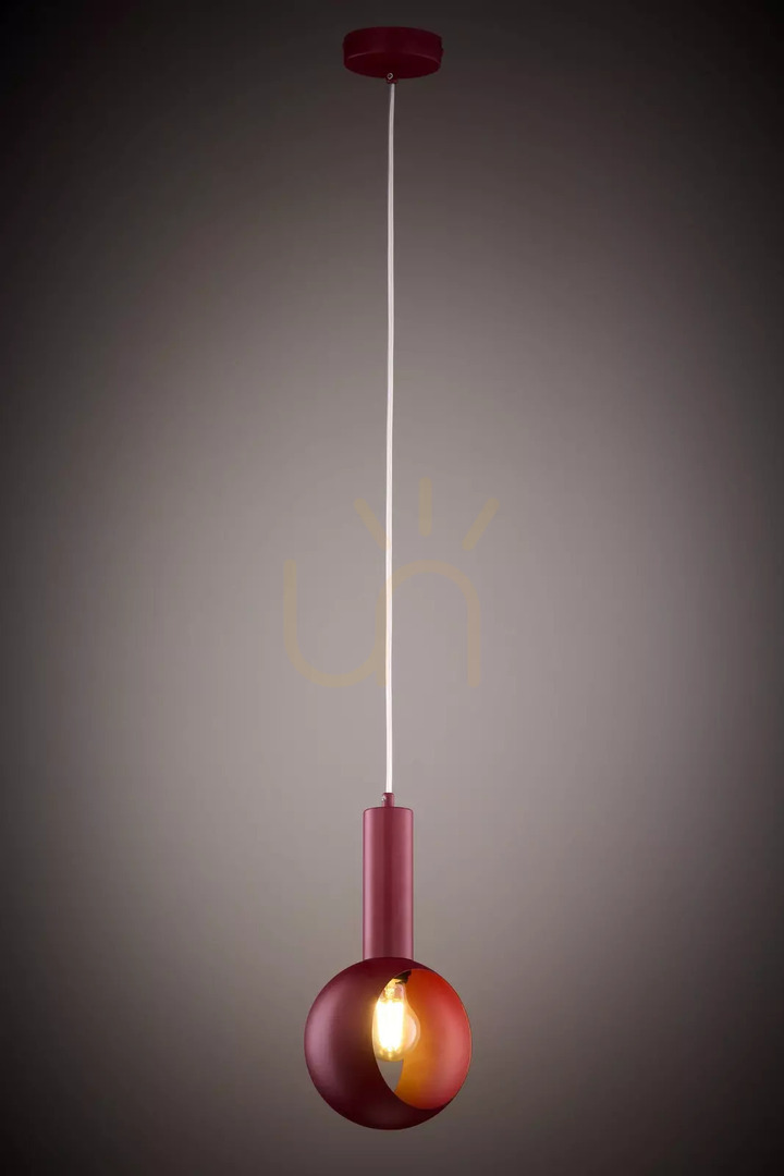 Wyświetl Lampa wisząca Sigma Vitrum bordowa E27 17 cm 41636 Lampa wisząca Sigma Vitrum bordowa E27 17 cm 41636