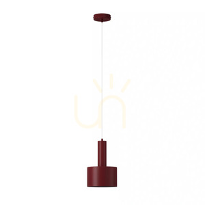 Lampa wisząca Sigma Vitrum bordowa stalowa 17 cm 41638 small 0