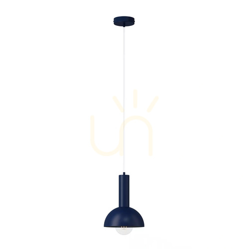 Sprawdź Lampa wisząca Sigma Vitrum S granatowa stal lakierowana 18 cm 41639