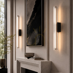 Lampa ścienna SOLO LED biało złota 60 cm small 1