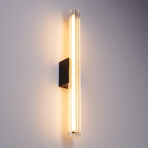 Lampa ścienna SOLO LED biało złota 60 cm small 6