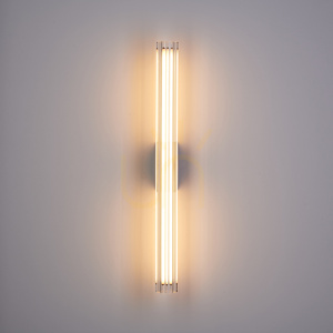 Lampa ścienna SOLO LED biało złota 60 cm small 7